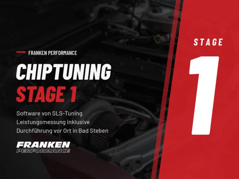 Chiptuning Stage 1 von Franken Performance – Softwareoptimierung mit Software von SLS-Tuning, Leistungsmessung inklusive, Durchführung vor Ort in Bad Steben